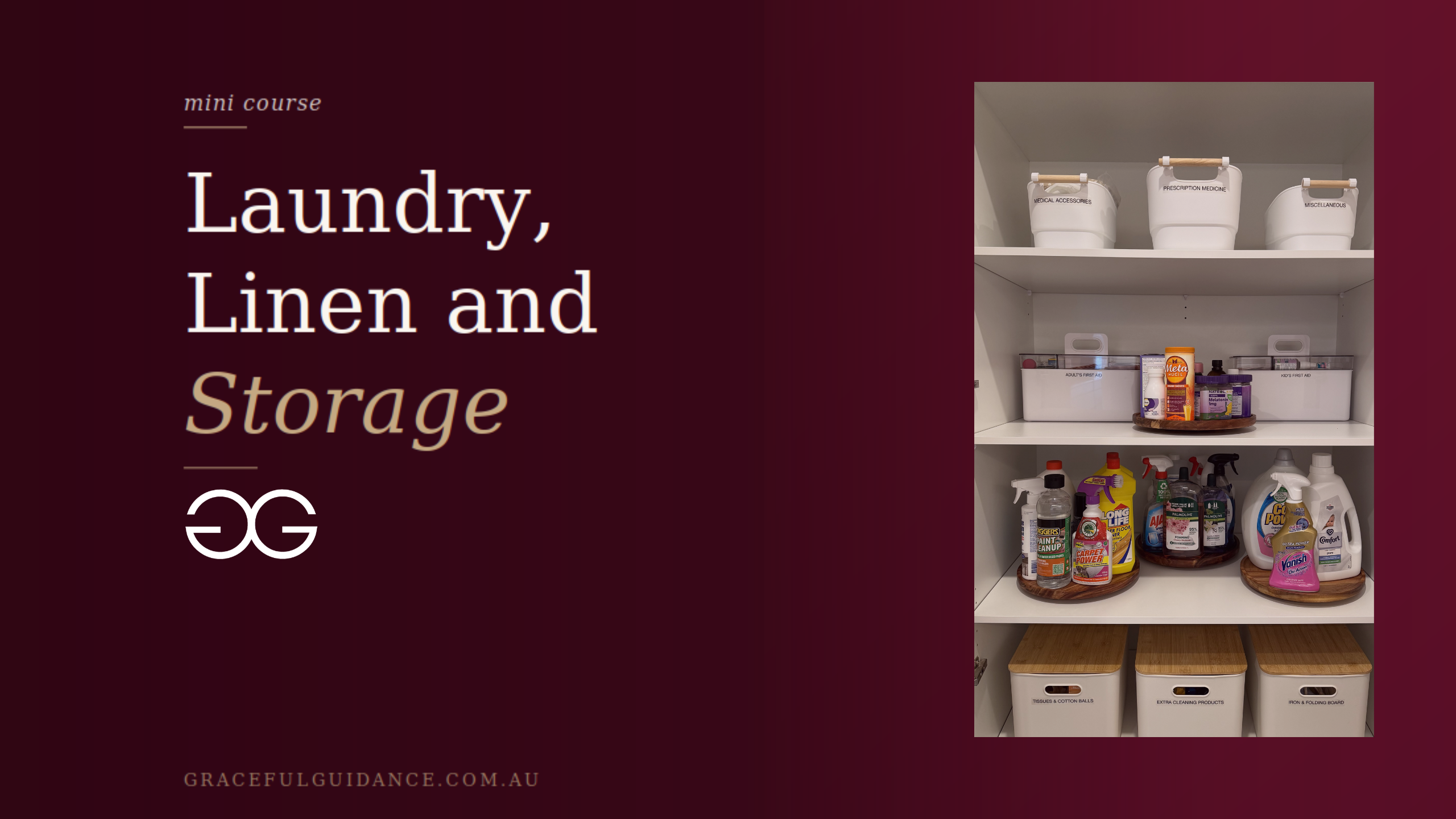 Product image for Laundry, Linen & Storage Mini Course