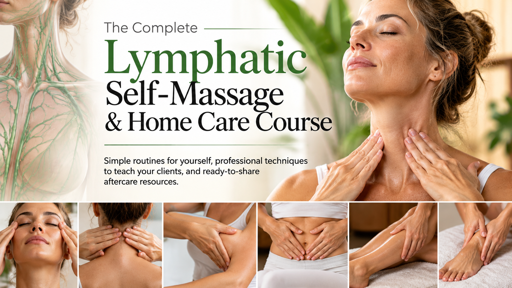 Product image for The Complete Lymphatic Self-Massage & Home Care Course