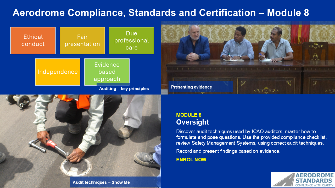 Product image for Oversight, Module 8 of Aerodrome Compliance, Standards and Certification 