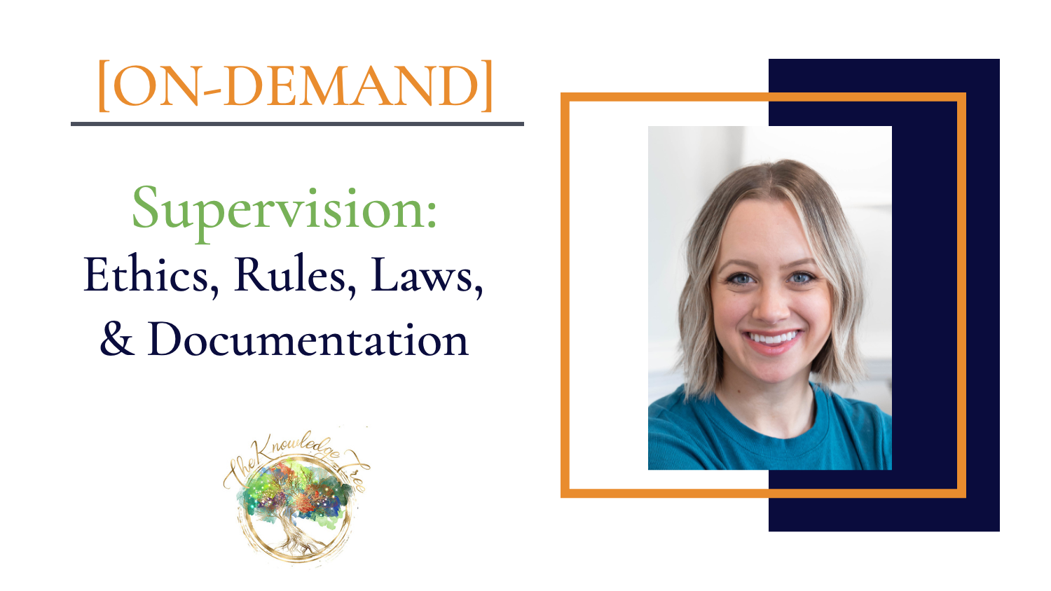 Supervision: Ethics, Rules, Laws, & Documentation On-Demand CE Webinar for therapists, counselors, psychologists, social workers, marriage and family therapists
