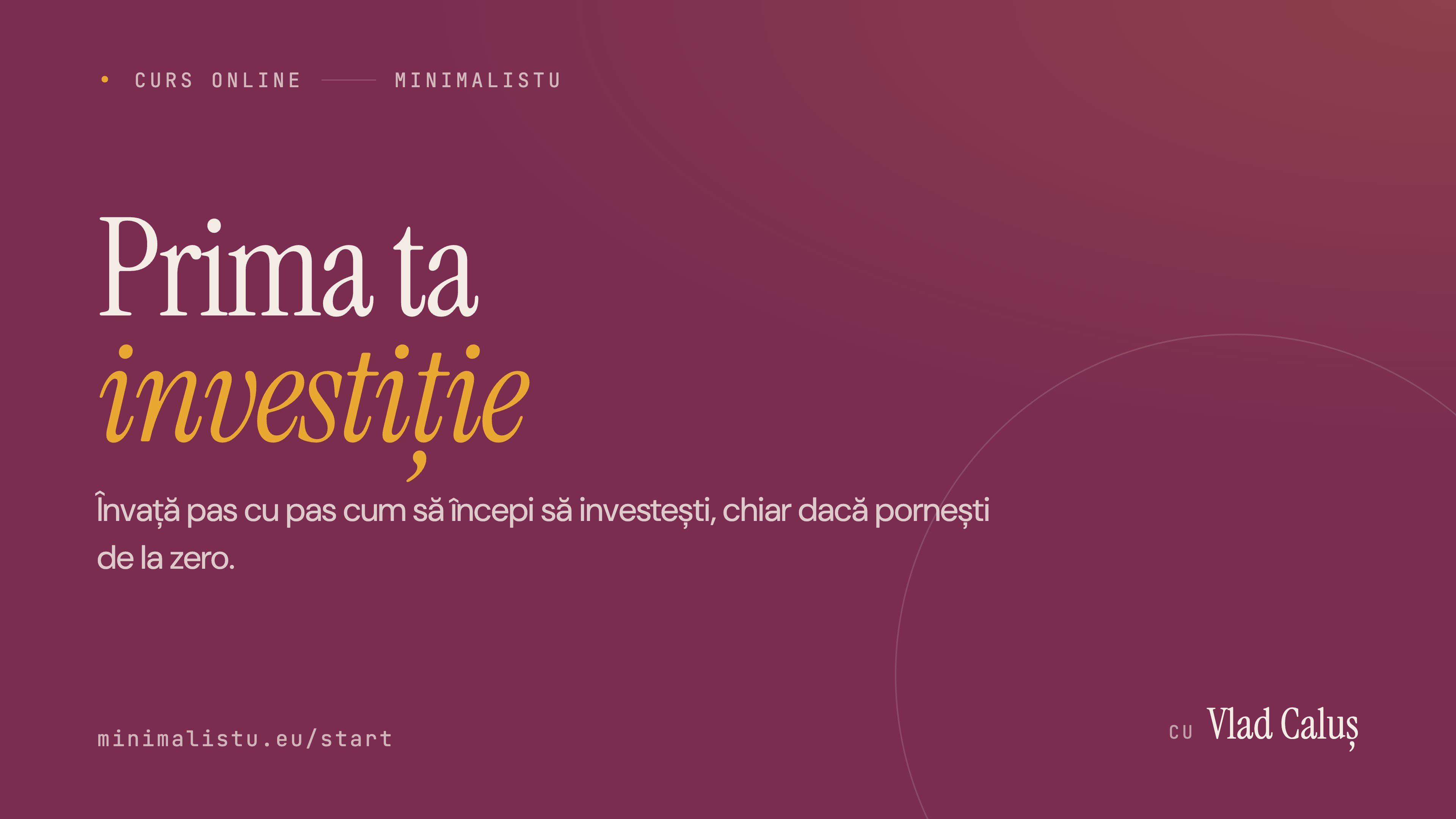 Product image for Prima Ta Investiție