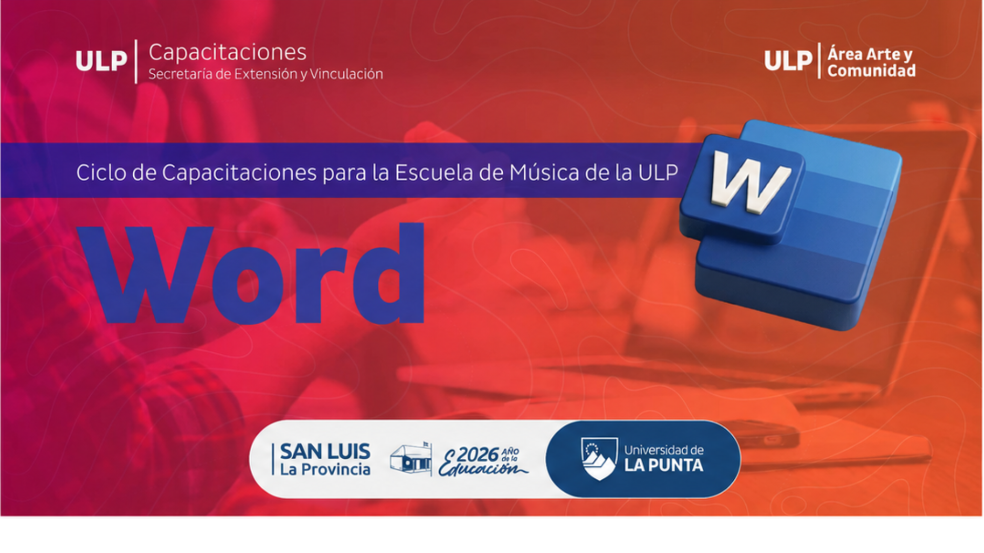 Imagen de producto para MUSICA ULP 2026 | Introducción a Microsoft Word 