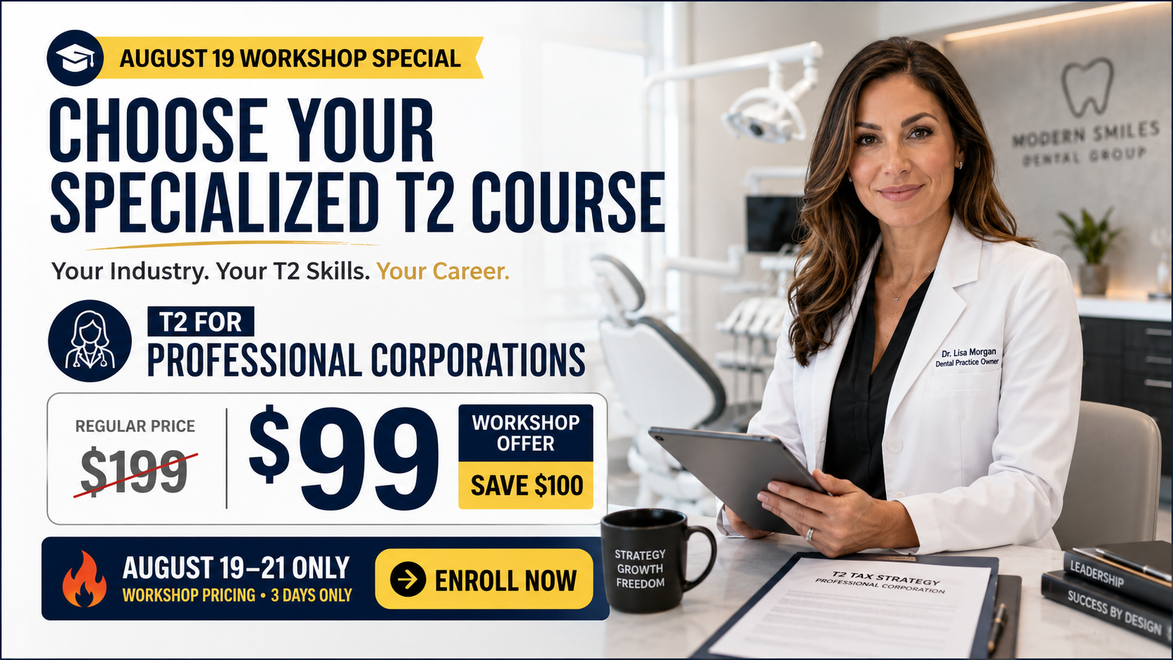 Product image for T2 for Professional Corporations | 5+ Hours | Hands-On, Case-Based Training