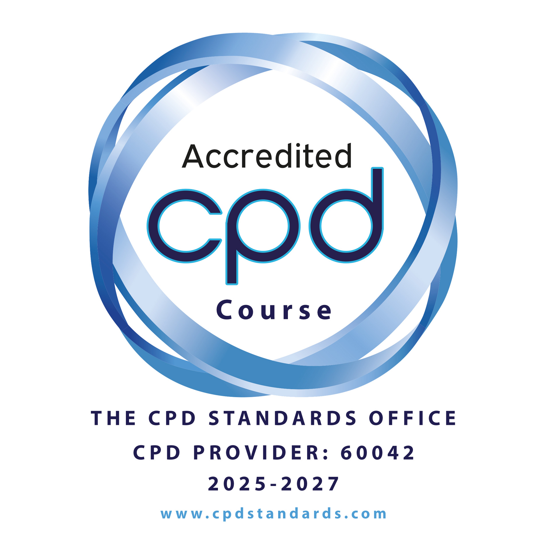 CPD Standards badge as an official Continuing Professional Development provider 2025-27