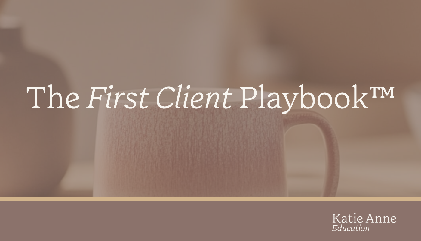 Product image for The First Client Playbook™