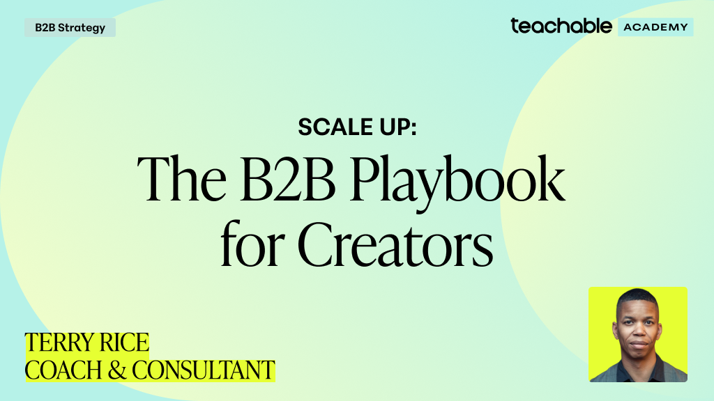 Product image for Scale Up: The B2B Playbook for Creators