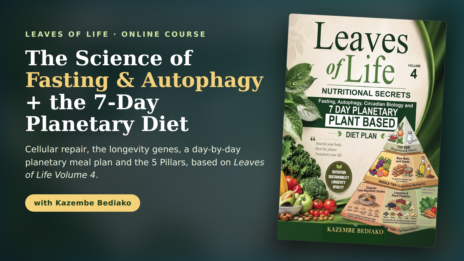 Product image for The Science of Fasting, Autophagy & the 7-Day Planetary Plant-Based Diet Plan