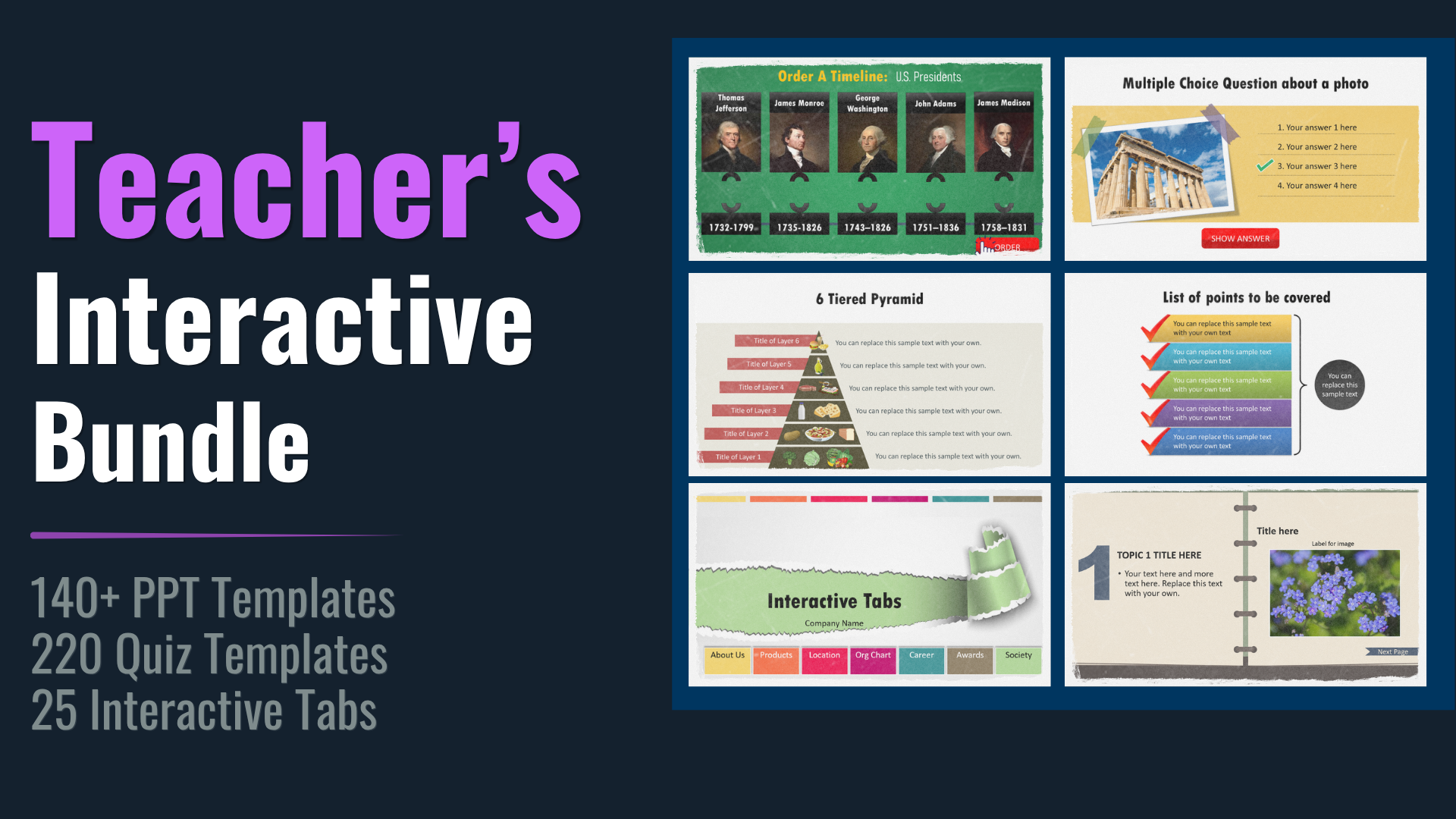 PowerPoint Teachers Bundle