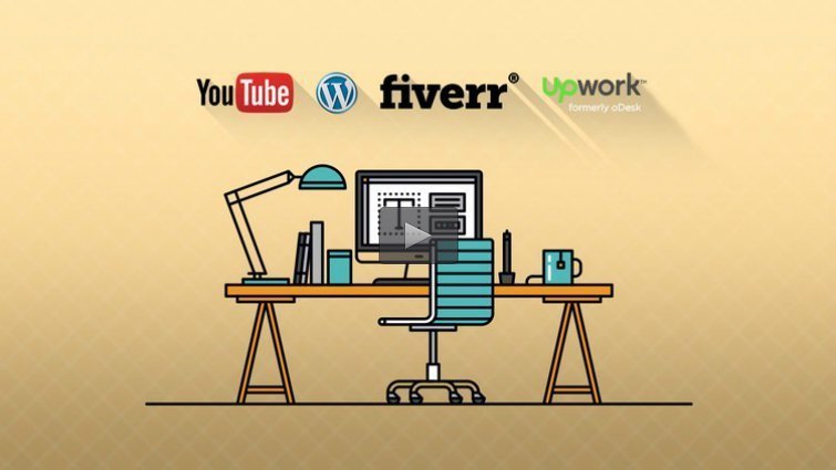 Product image for Freelancing with YouTube, WordPress, Upwork, and Fiverr!
