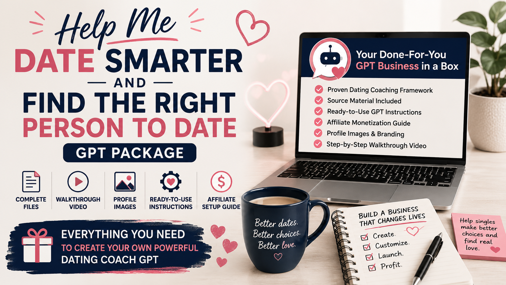 Help Me Date Smarter and Find The Right Person Done 4 You GPT Package