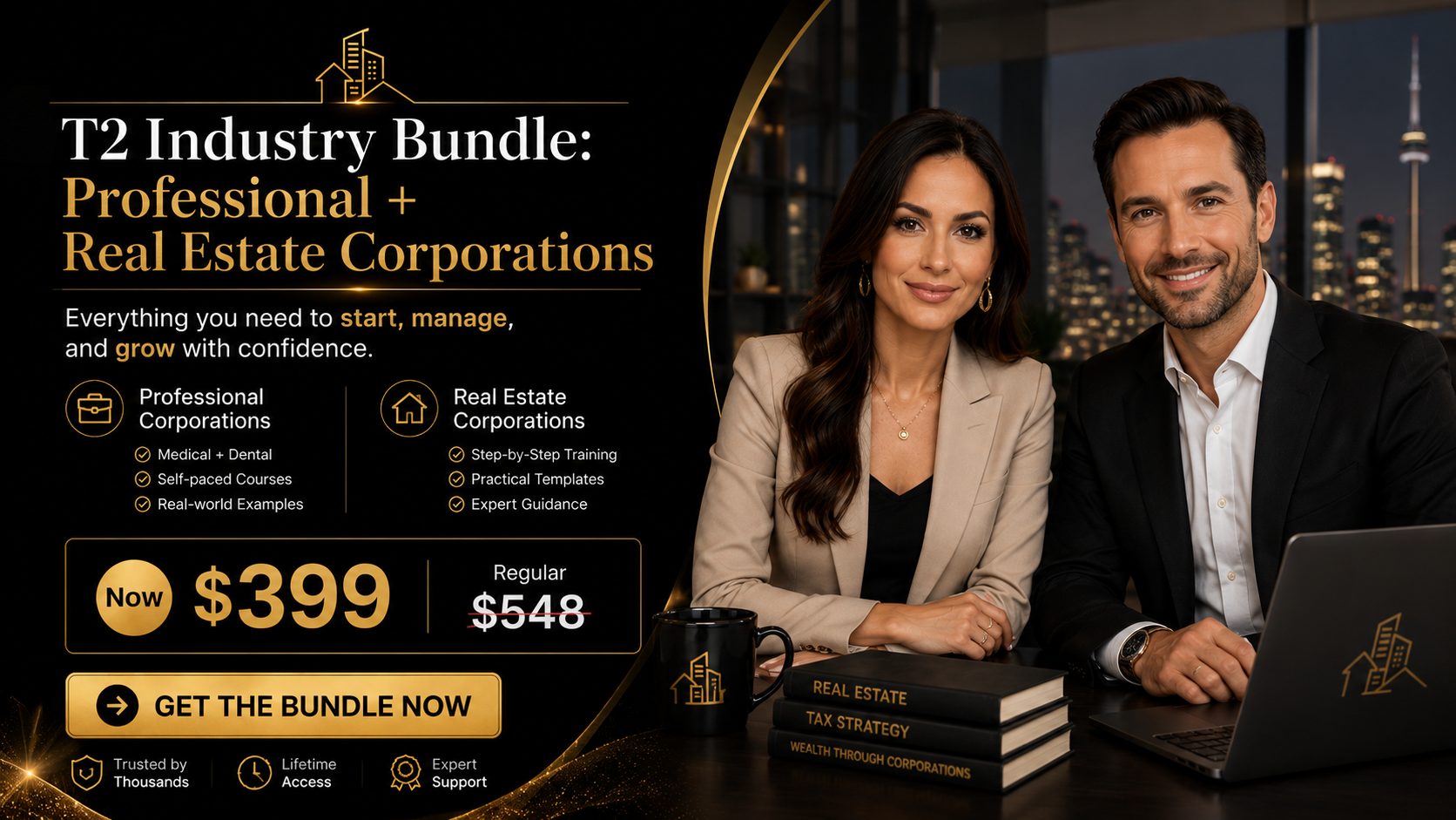 Product image for T2 Industry Bundle: Professional + Real Estate Corporations 