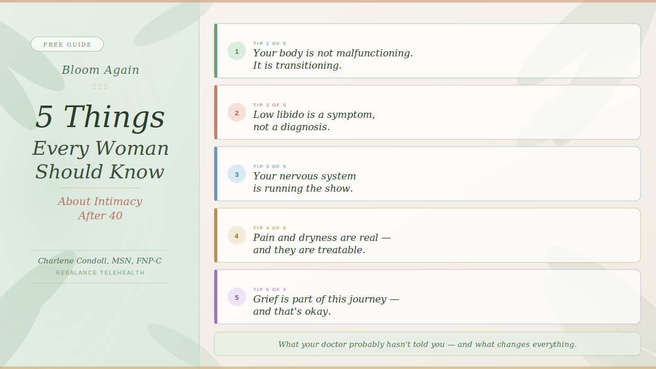 Product image for 5 Things Every Woman Should Know About Intimacy After 40