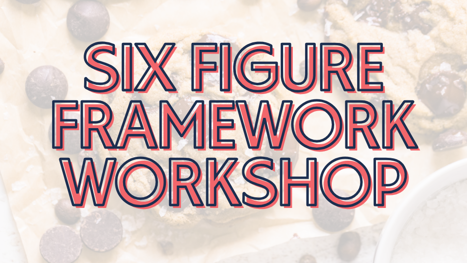 Product image for Six Figure Framework Workshop
