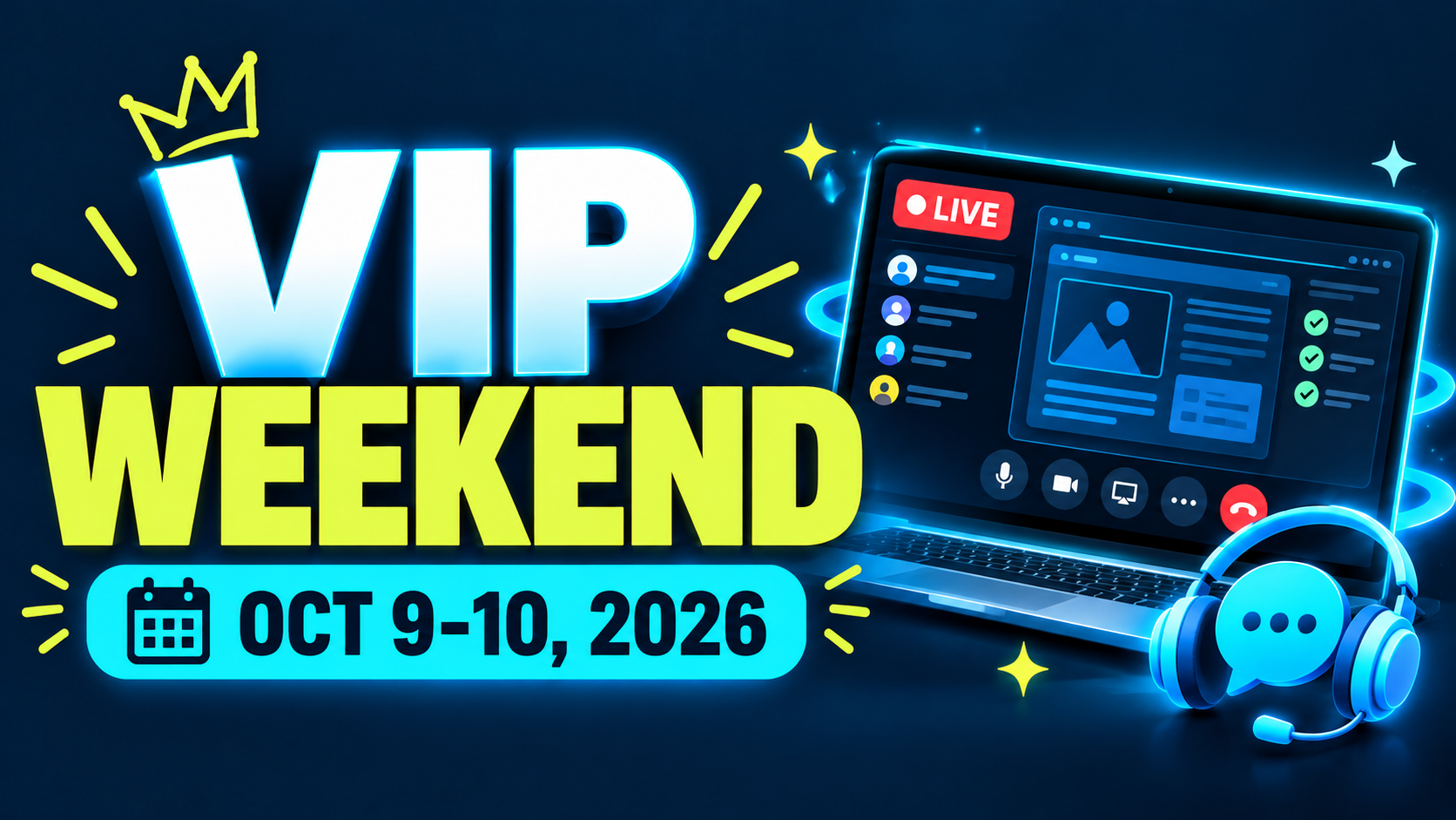 Product image for VIP Day Live - October 9 to 10, 2026