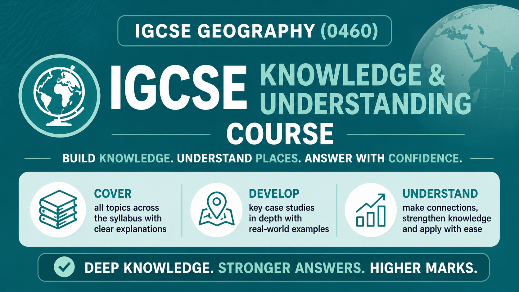 Product image for IGCSE Geography (CIE 0460) - Knowledge & Understanding