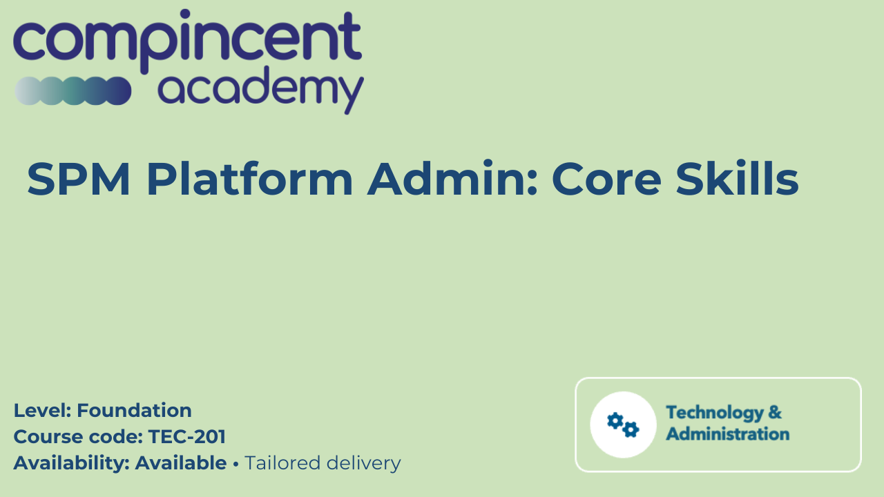 Product image for SPM Platform Admin : Core Skills