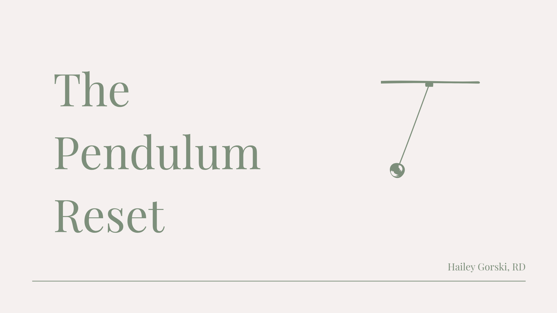 Product image for The Pendulum Reset™