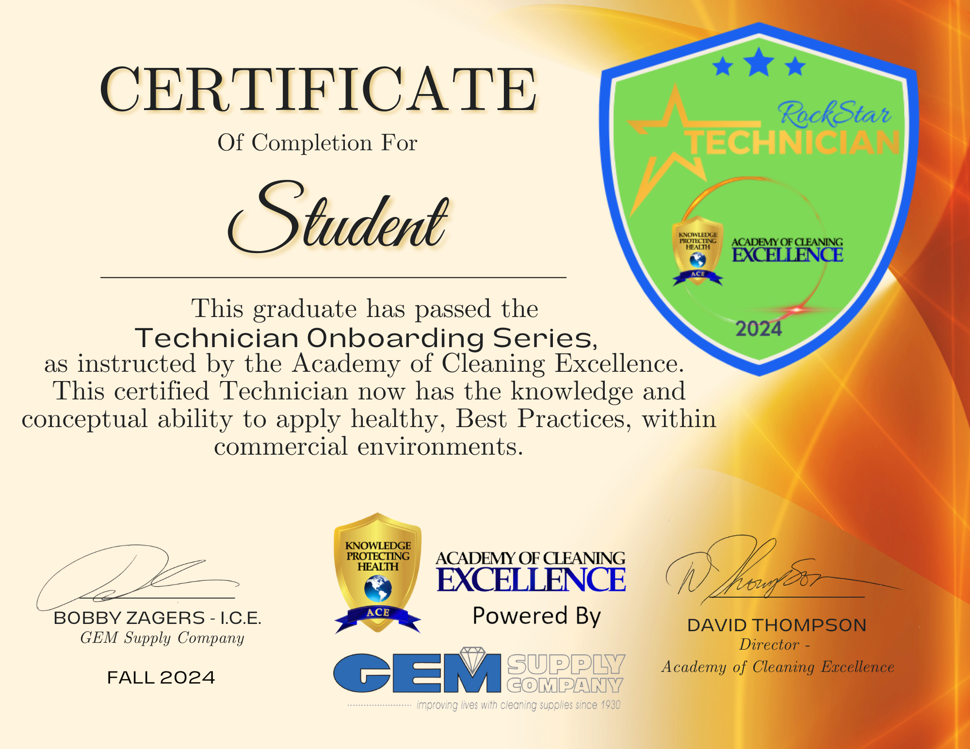 Product image for Rock Star Technician Onboarding