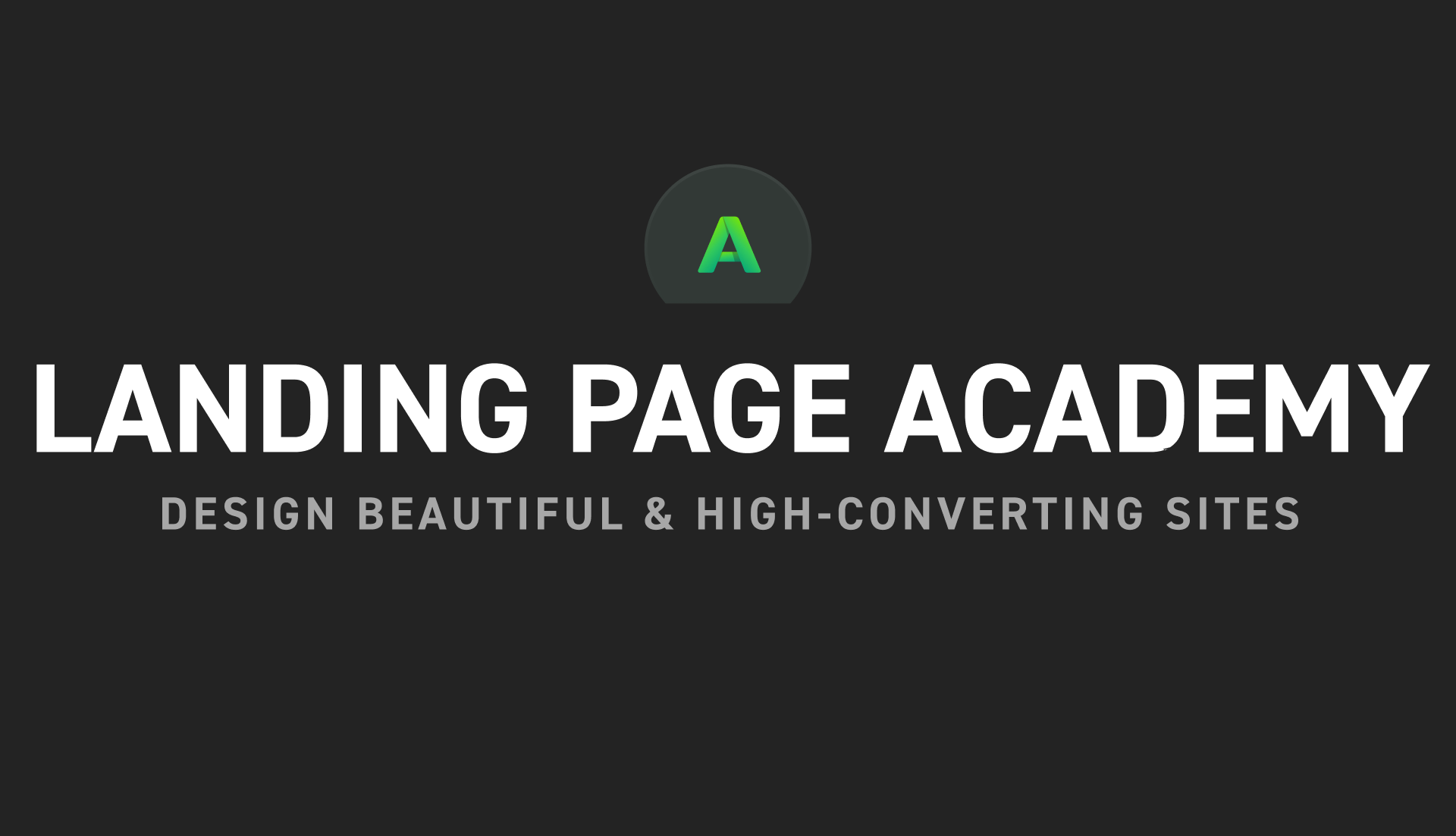 Product image for Landing Page Academy