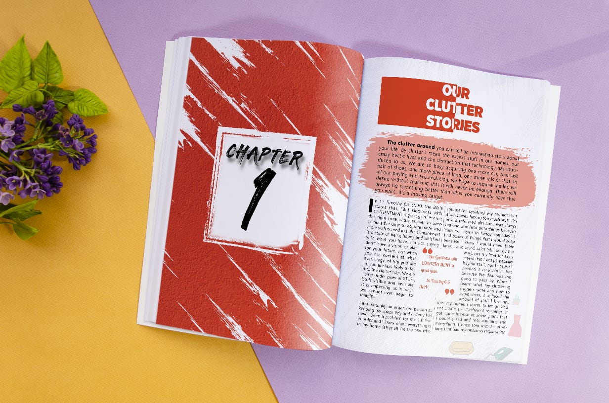 sample page of the UNstuffed decluttering workbook
