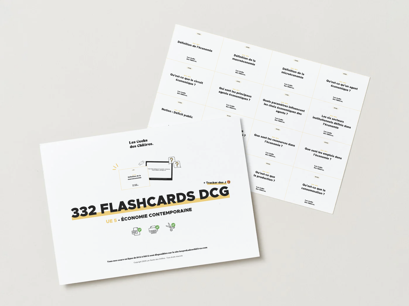 Image du produit pour 332 flashcards DCG : UE 5 Économie contemporaine