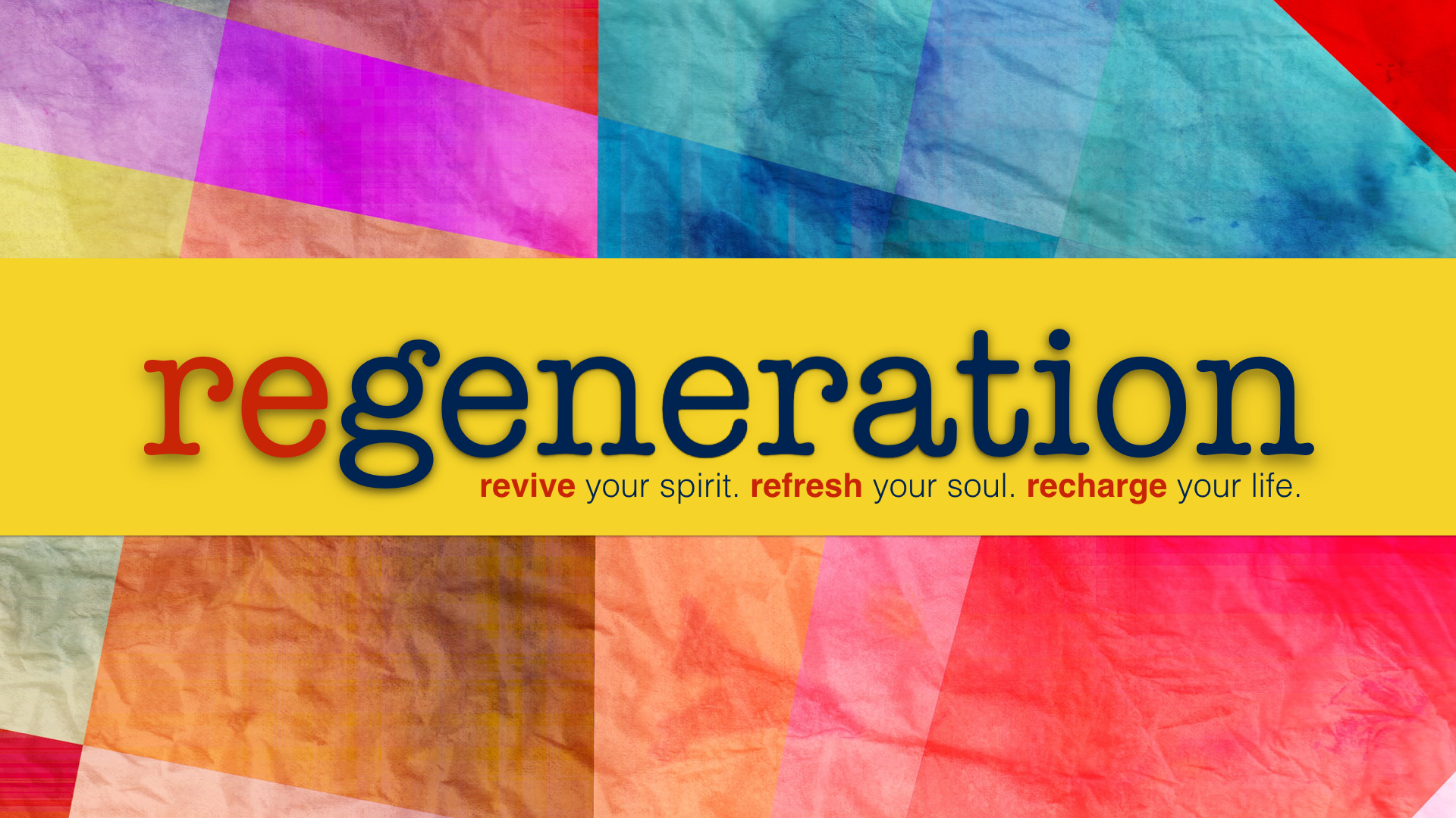 Product image for REGENERATION-Revive Your Spirit. Refresh Your Soul. Recharge Your Life.