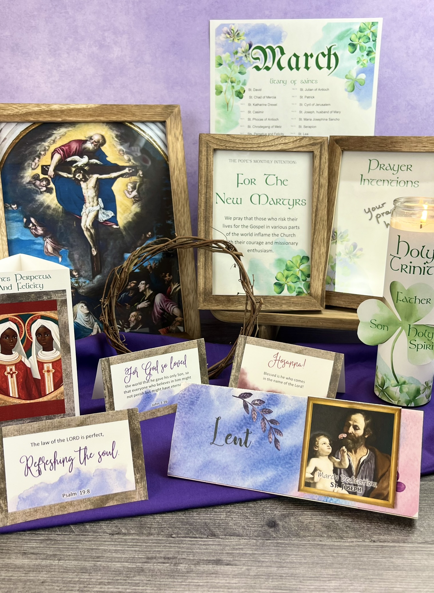 Home Altar Printables Example