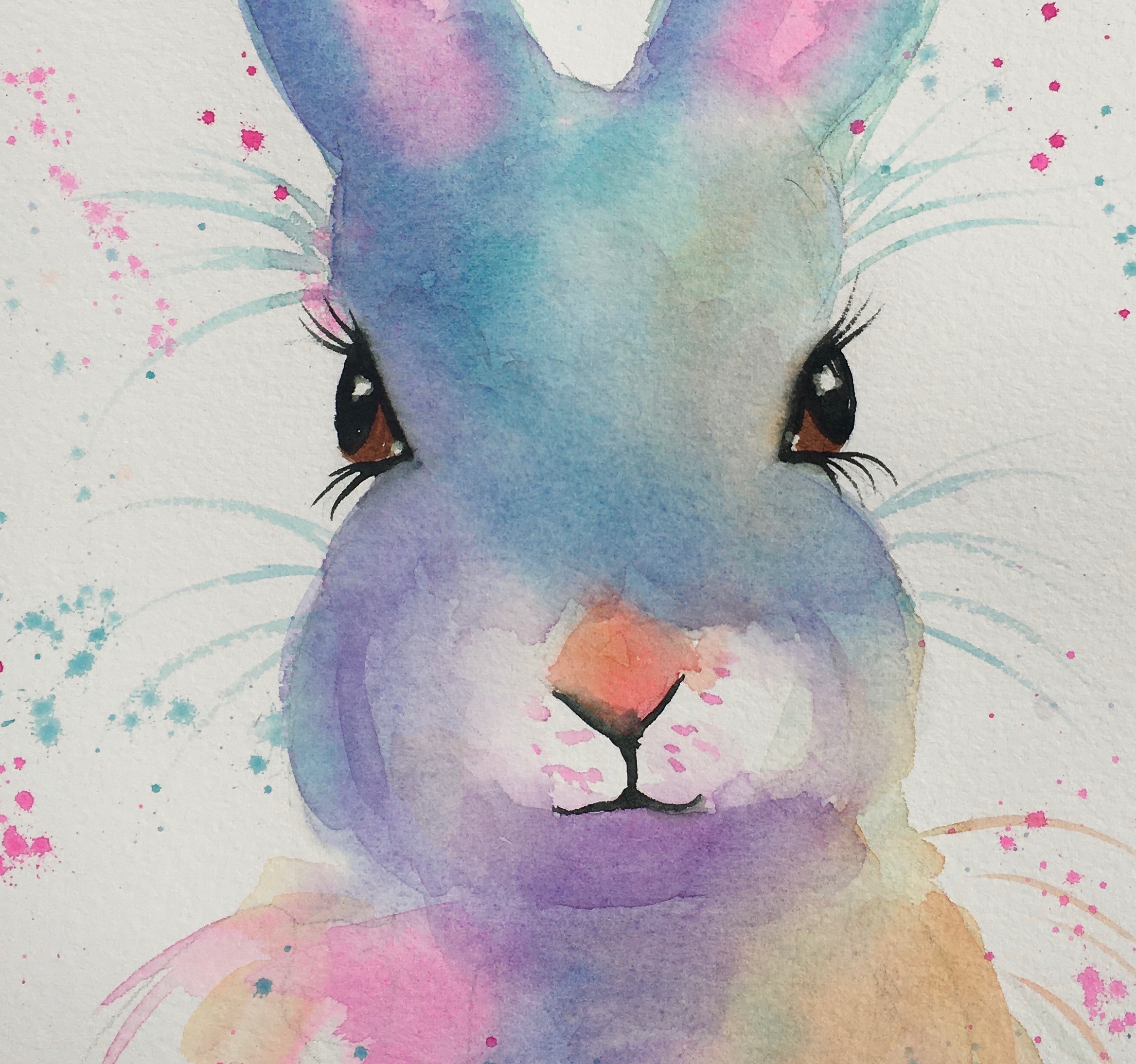 Product image for Paint A Bunny Rabbit In Watercolor