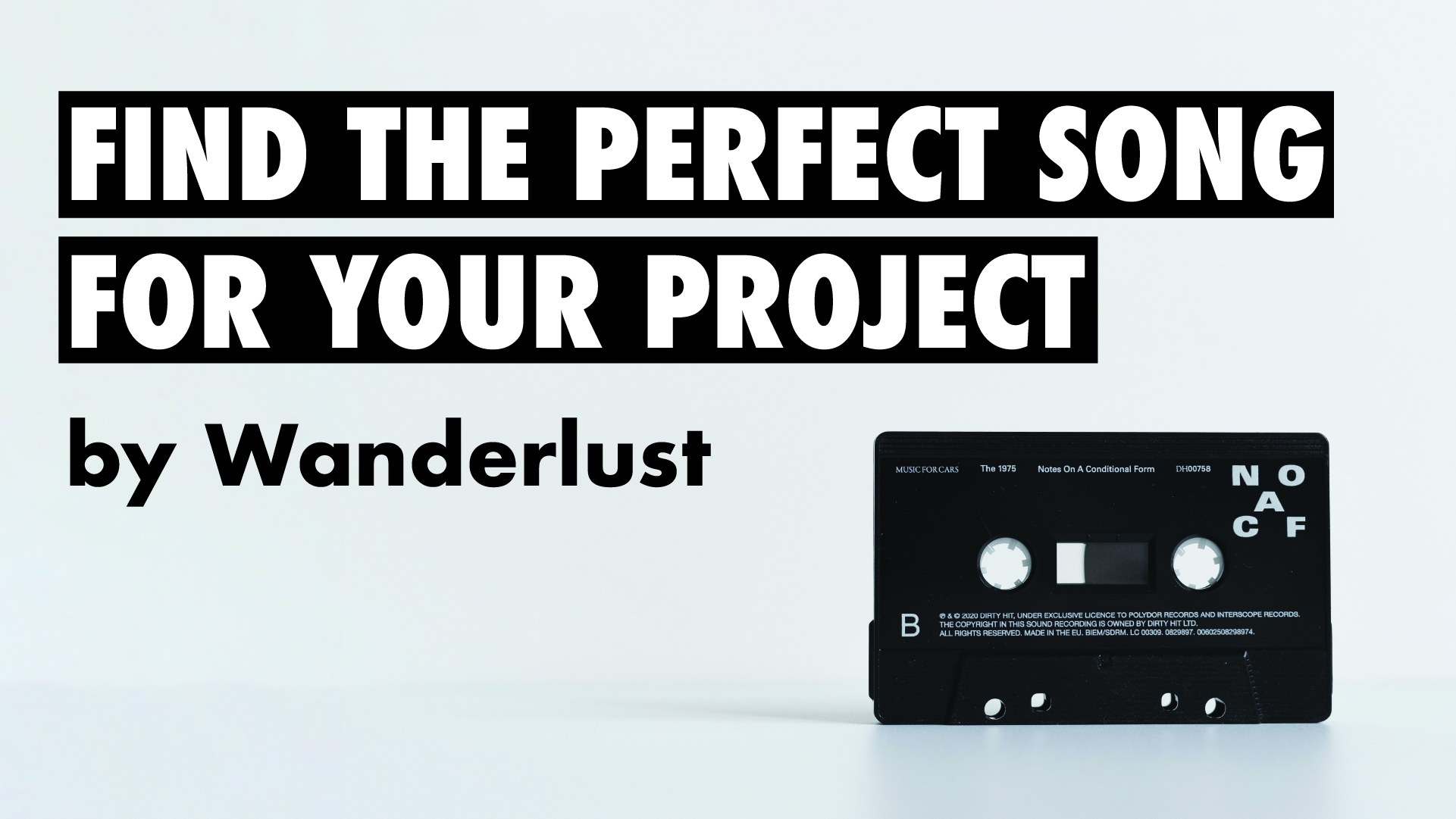 Product image for Find the Perfect Song for Your Project