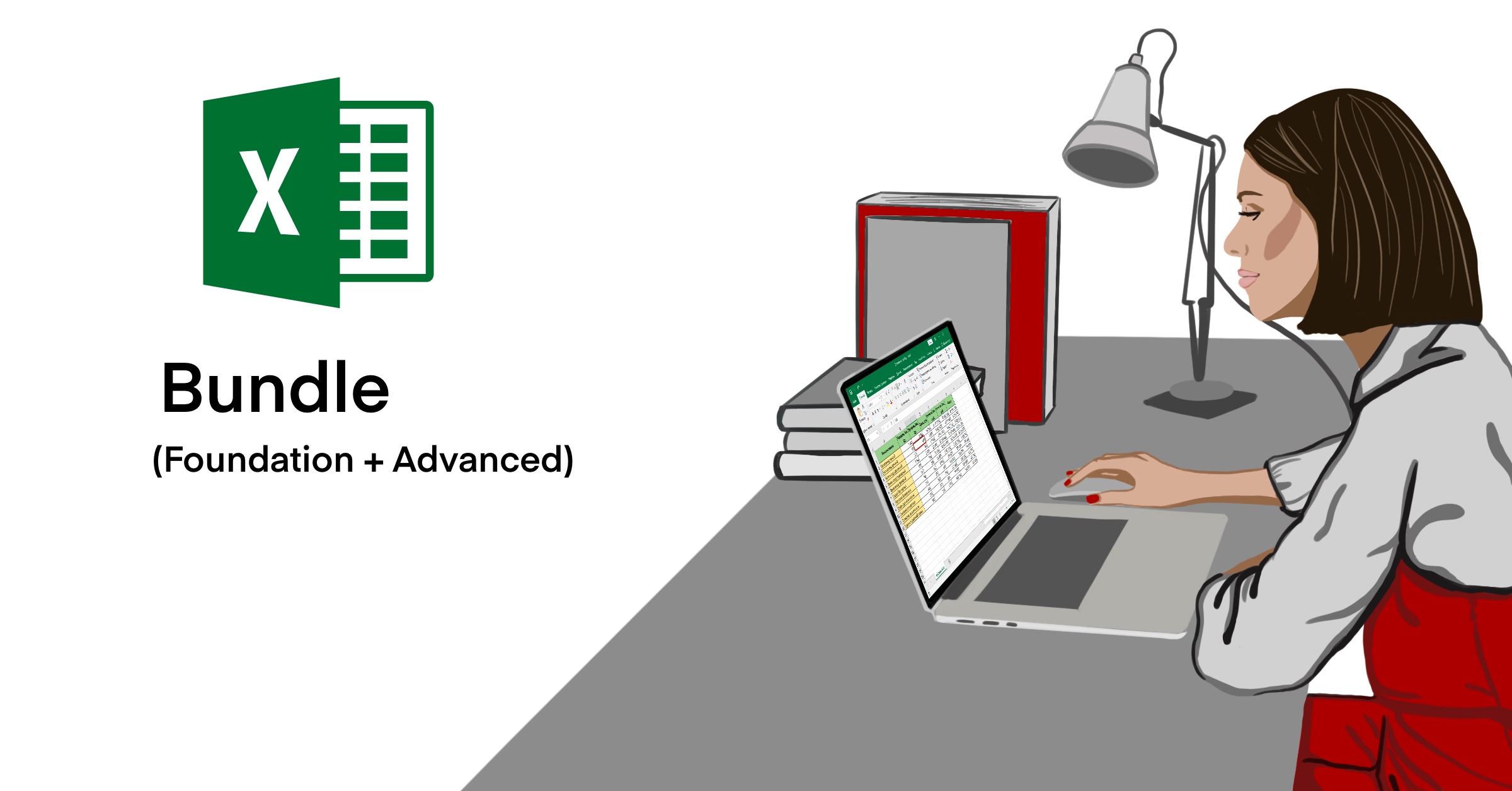 Product image for Microsoft Excel® Training (Foundation & Advanced) Bundle