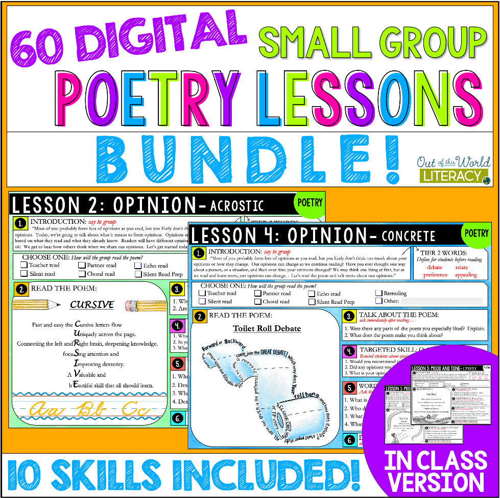 Product image for Poetry Small Group Reading Lessons