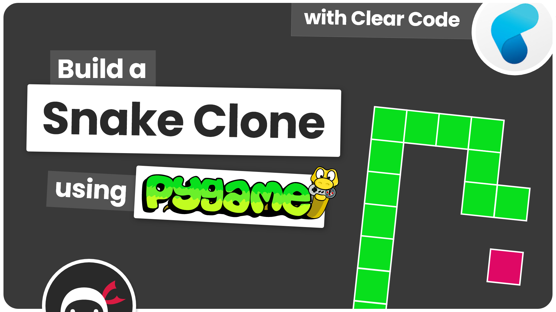 Product image for Make a Snake Clone with Pygame