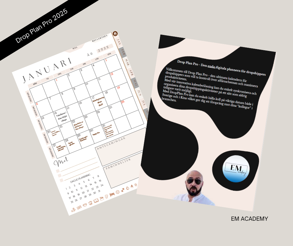 Dropshipping kalender