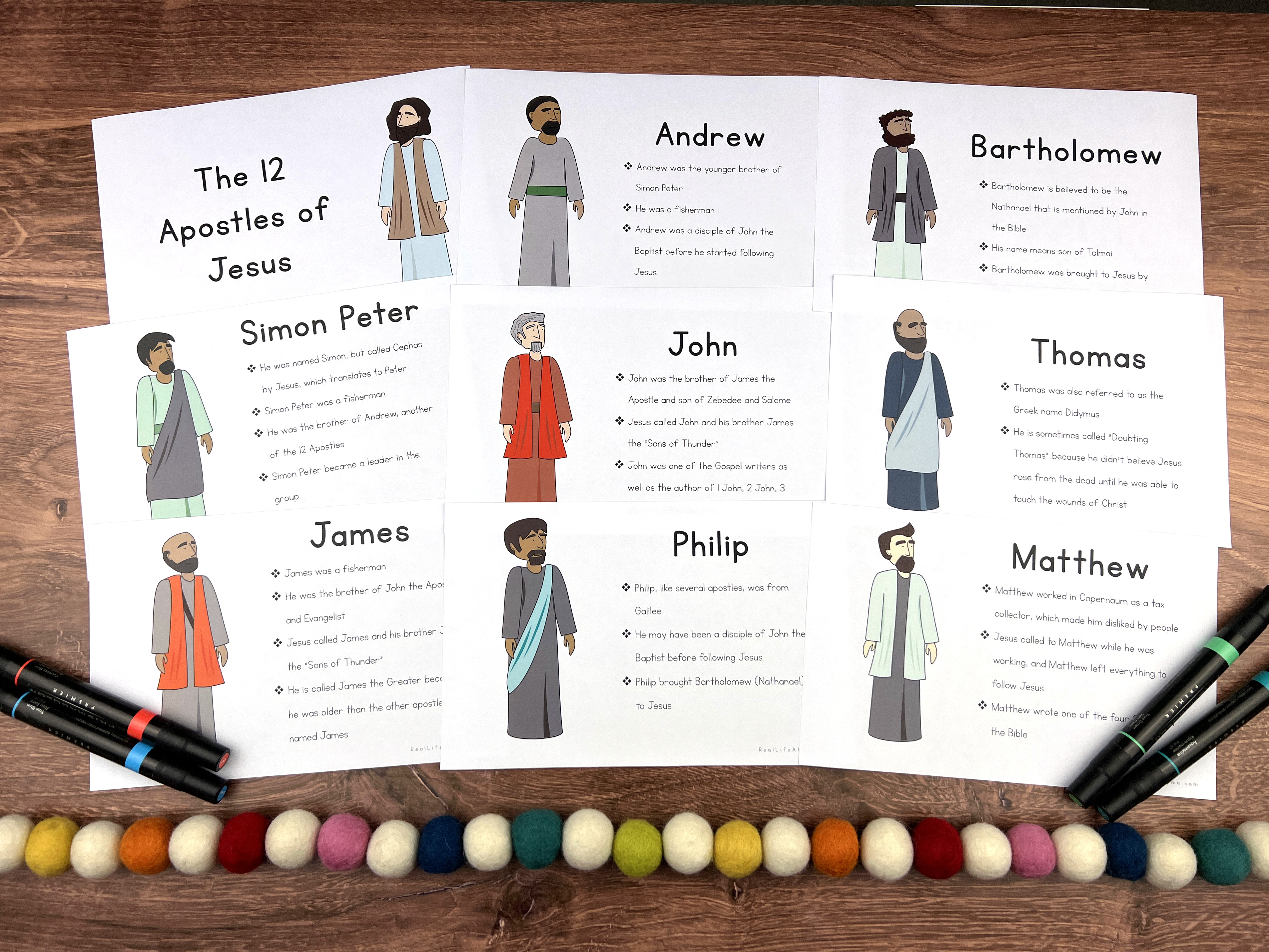 The 12 Apostles of Jesus Mini Book