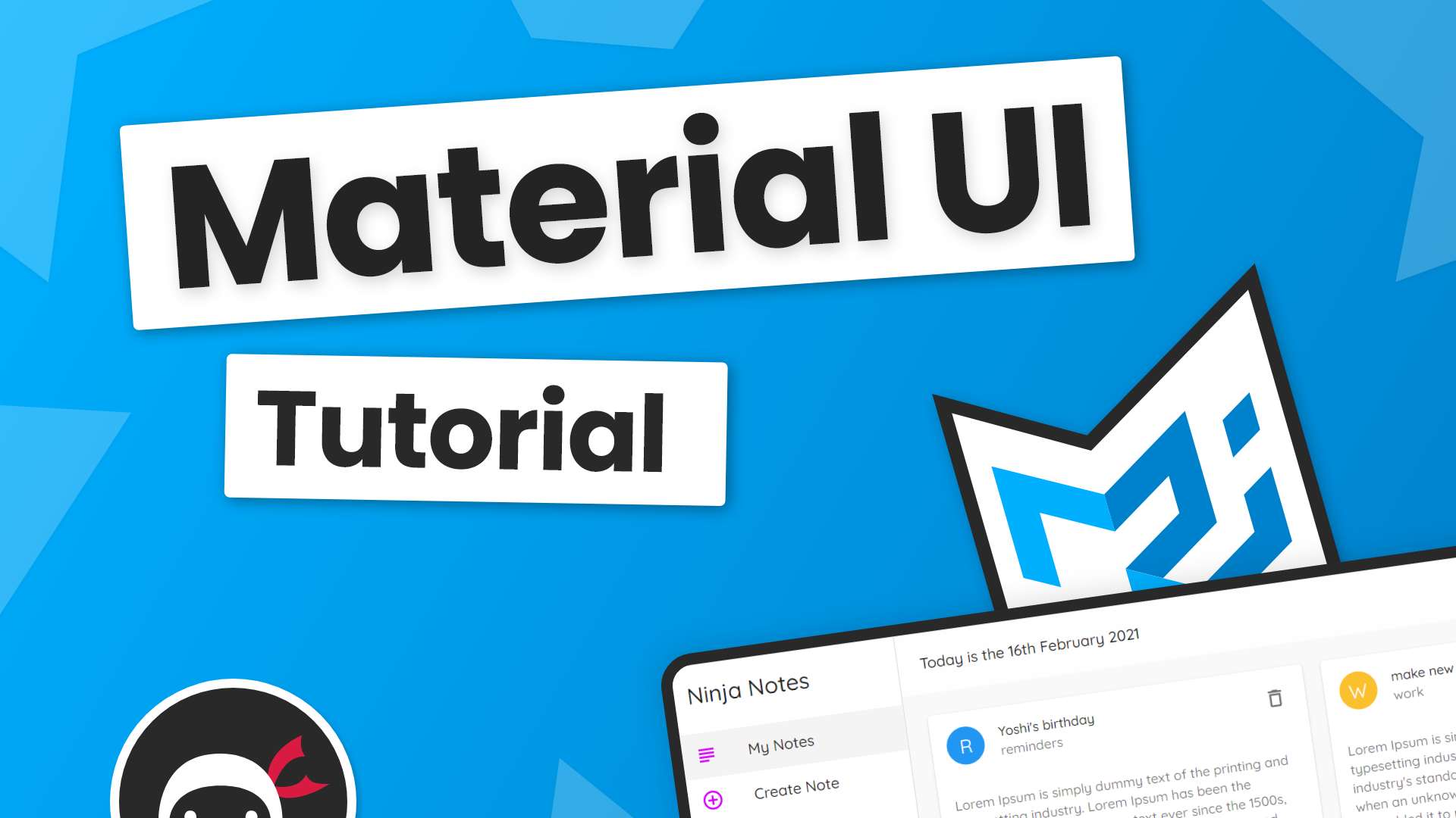 Product image for Material UI Crash Course
