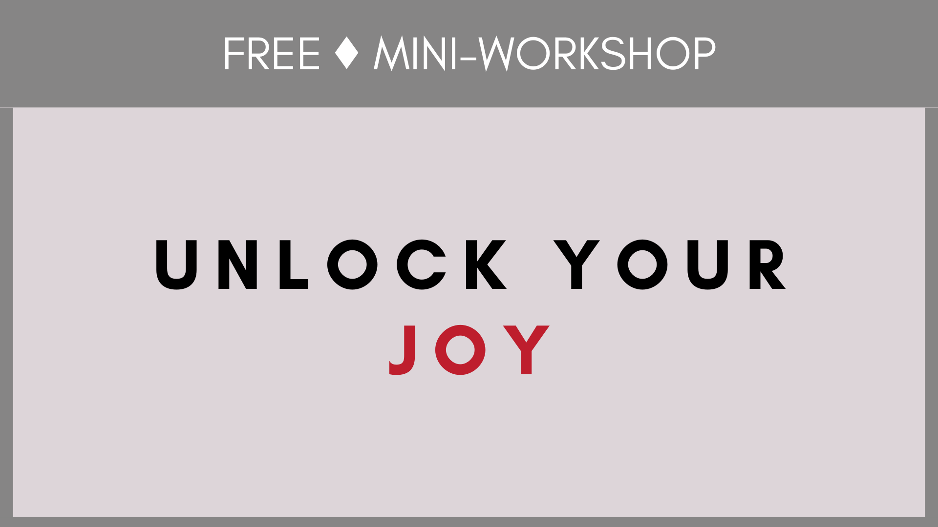 Product image for Unlock Your Joy
