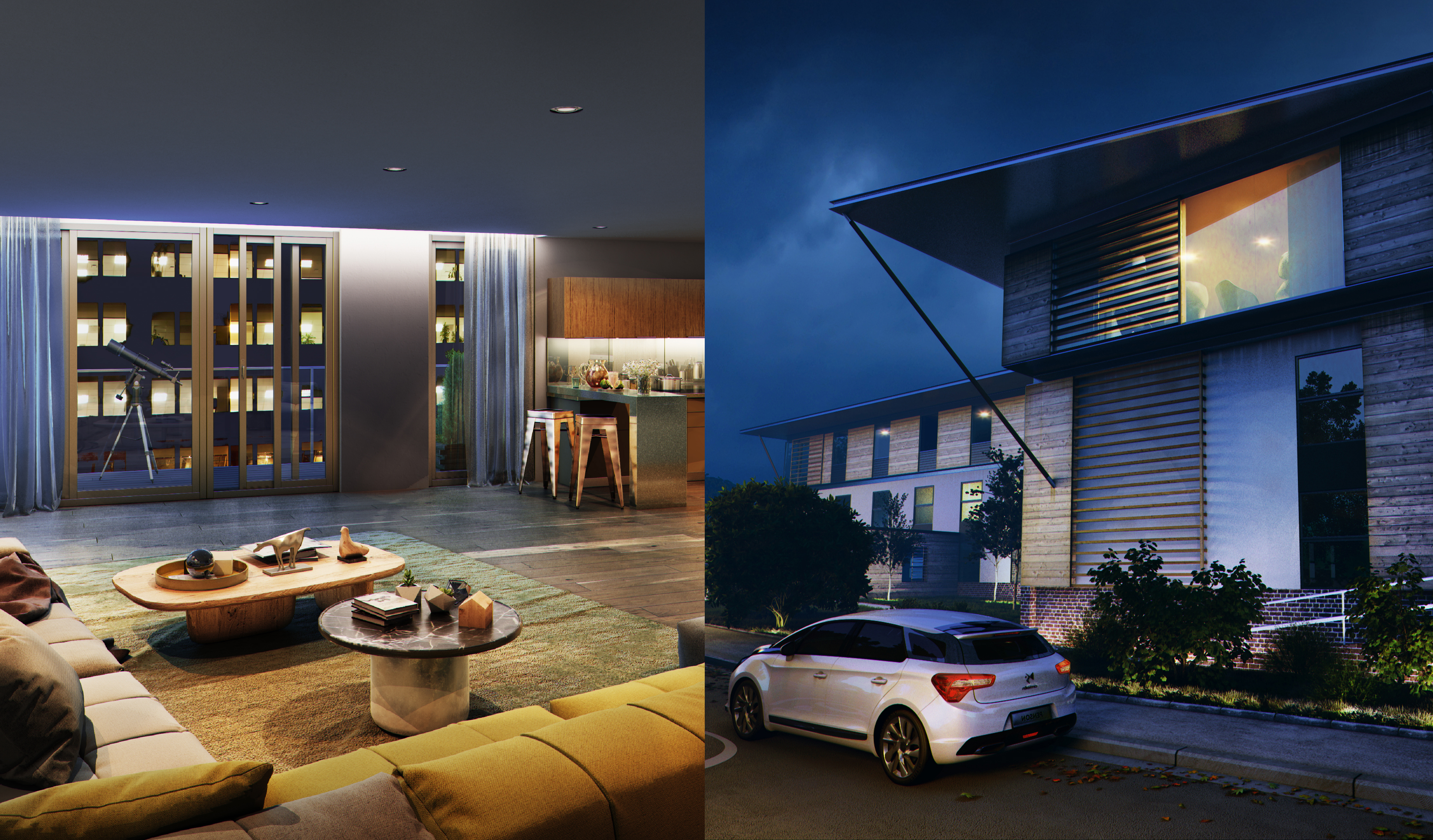 Product image for 3ds Max + Vray : Interior & Exterior Night Rendering