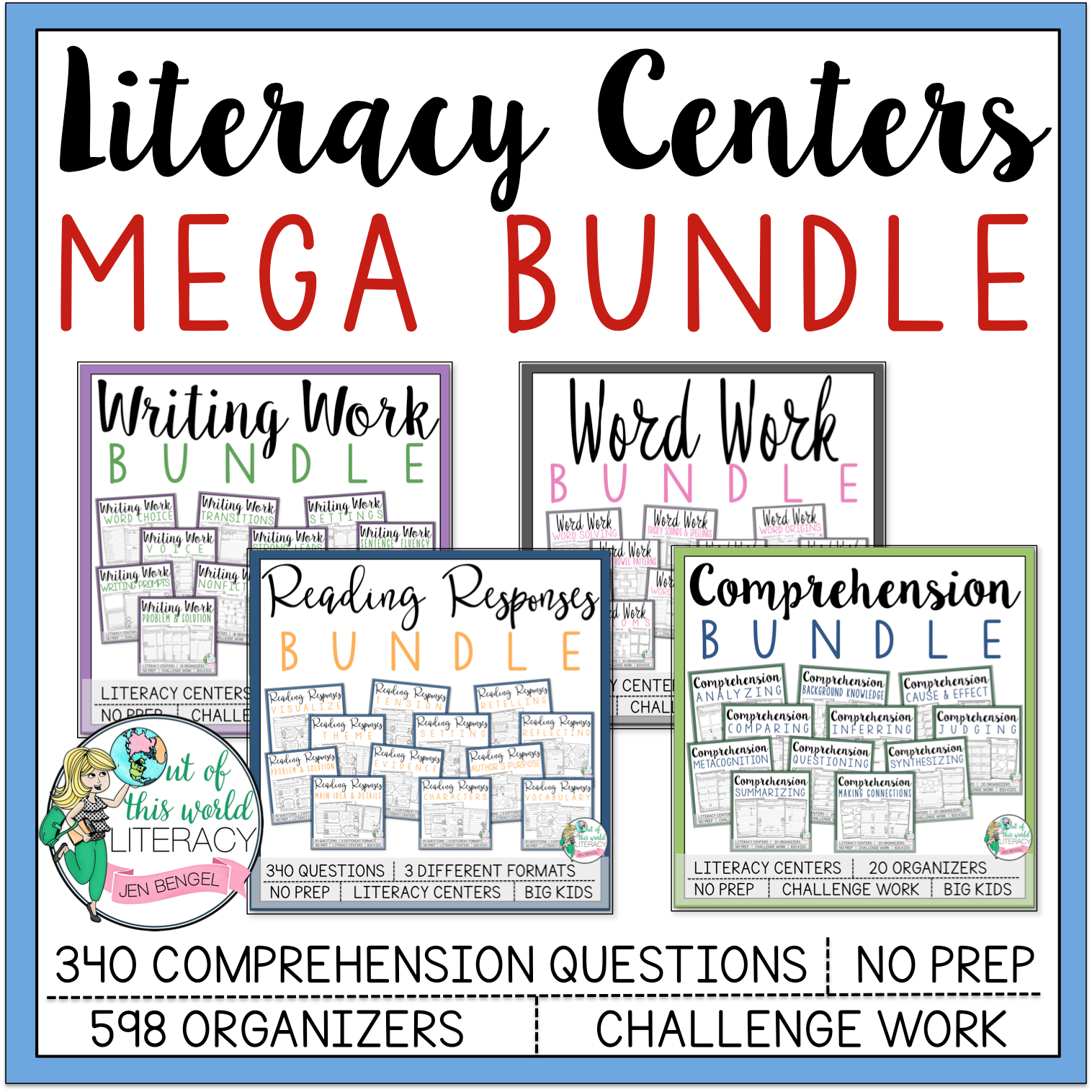 Product image for Literacy Centers Mega Bundle
